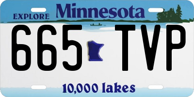 MN license plate 665TVP