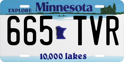 MN license plate 665TVR