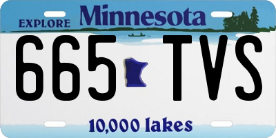 MN license plate 665TVS