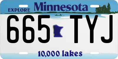 MN license plate 665TYJ
