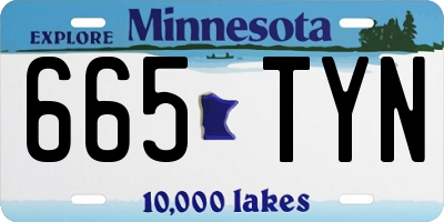 MN license plate 665TYN