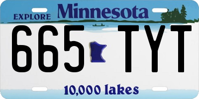 MN license plate 665TYT