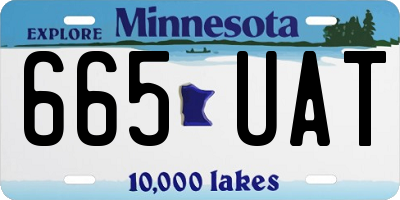 MN license plate 665UAT