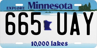 MN license plate 665UAY