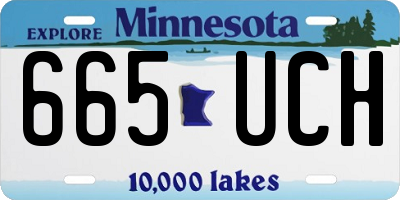 MN license plate 665UCH