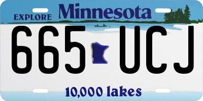 MN license plate 665UCJ
