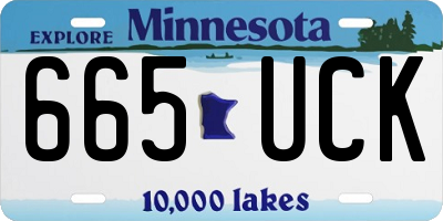 MN license plate 665UCK