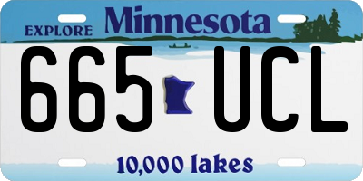 MN license plate 665UCL