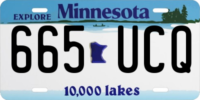 MN license plate 665UCQ
