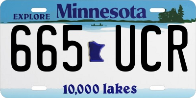 MN license plate 665UCR