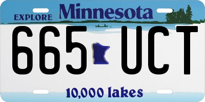 MN license plate 665UCT