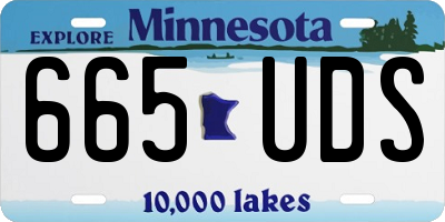 MN license plate 665UDS