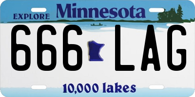 MN license plate 666LAG