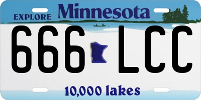 MN license plate 666LCC