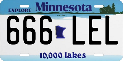 MN license plate 666LEL