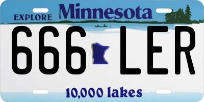 MN license plate 666LER