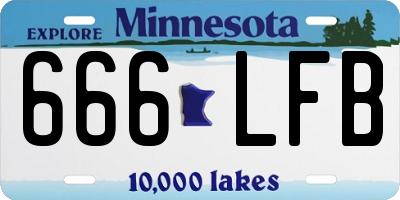 MN license plate 666LFB