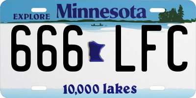 MN license plate 666LFC