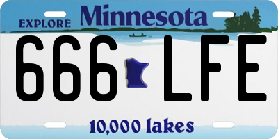 MN license plate 666LFE