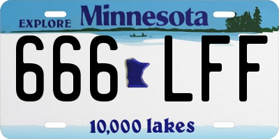 MN license plate 666LFF
