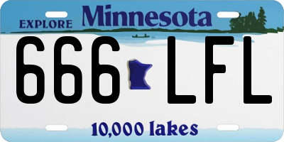 MN license plate 666LFL