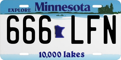 MN license plate 666LFN