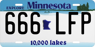 MN license plate 666LFP