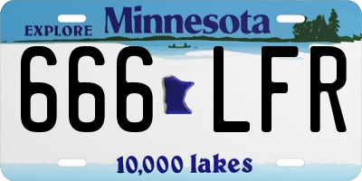 MN license plate 666LFR