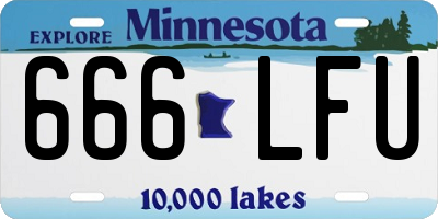 MN license plate 666LFU