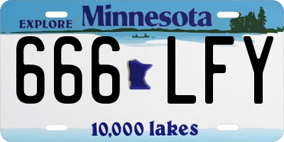 MN license plate 666LFY