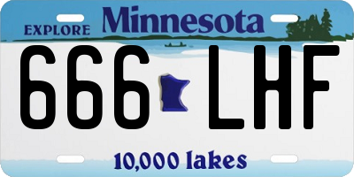 MN license plate 666LHF