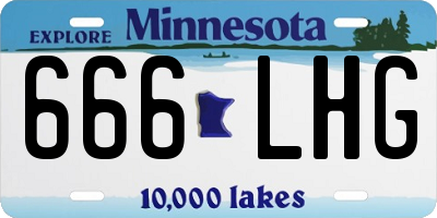 MN license plate 666LHG