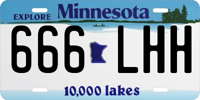 MN license plate 666LHH