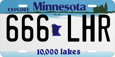 MN license plate 666LHR