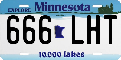 MN license plate 666LHT