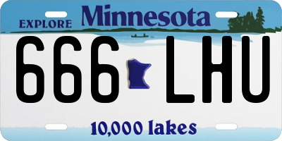 MN license plate 666LHU