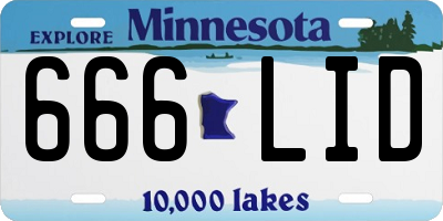 MN license plate 666LID