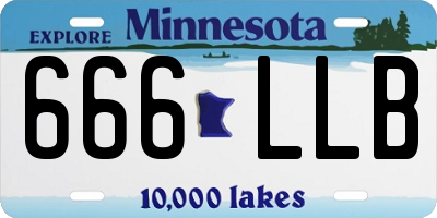 MN license plate 666LLB