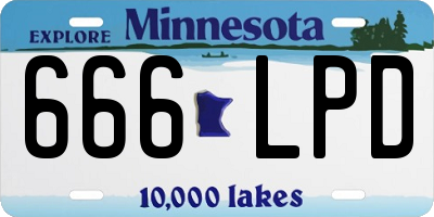MN license plate 666LPD
