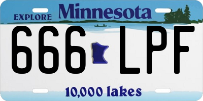 MN license plate 666LPF