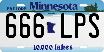 MN license plate 666LPS