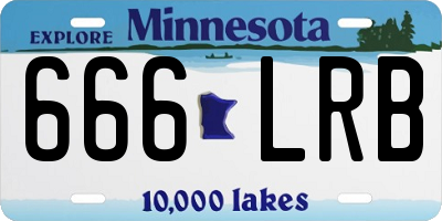 MN license plate 666LRB