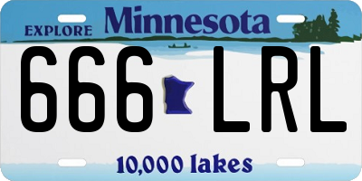 MN license plate 666LRL