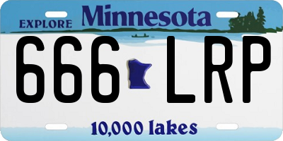 MN license plate 666LRP