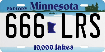 MN license plate 666LRS