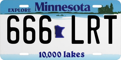 MN license plate 666LRT