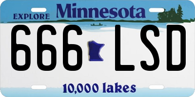 MN license plate 666LSD