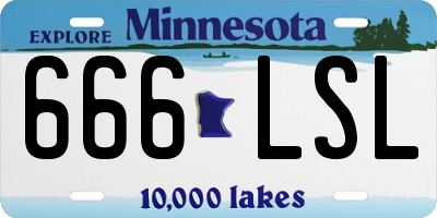 MN license plate 666LSL