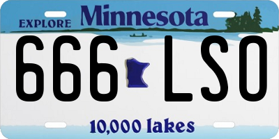 MN license plate 666LSO