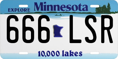 MN license plate 666LSR